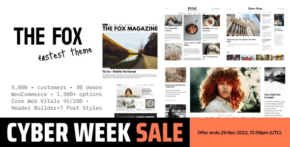 The Fox v6.0.99- The Fastest  WordPress Theme